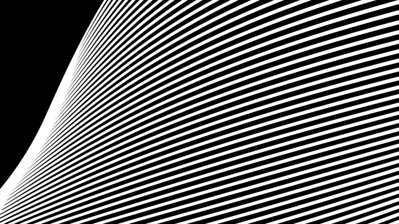 검은 바탕에 디지털 백색 파동 추상적인 제목 미세한 입자의 애니메이션 원활한