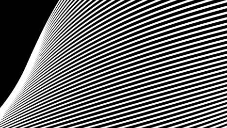 onda blanca digital en fondo negro título abstracto animación borrosa de la partícula sin costuras