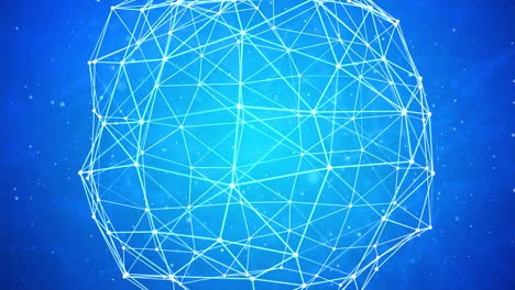 global structure networking and data connection loop background animation.