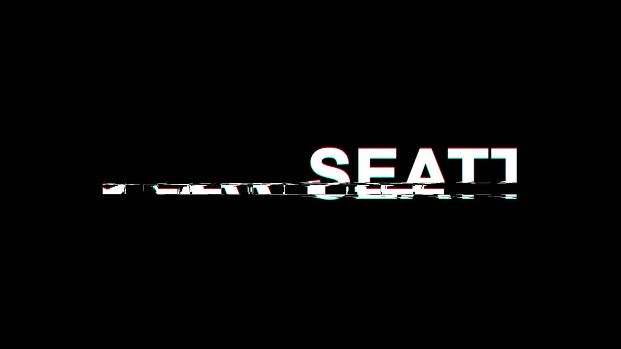 The word SEATTLE on a black background