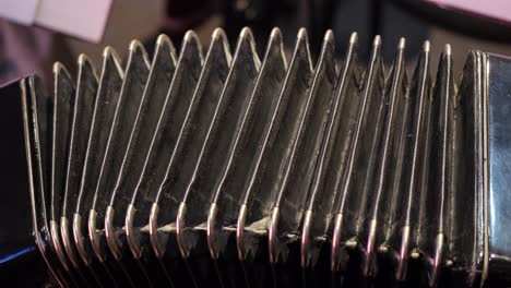 close-up of accordion bellows