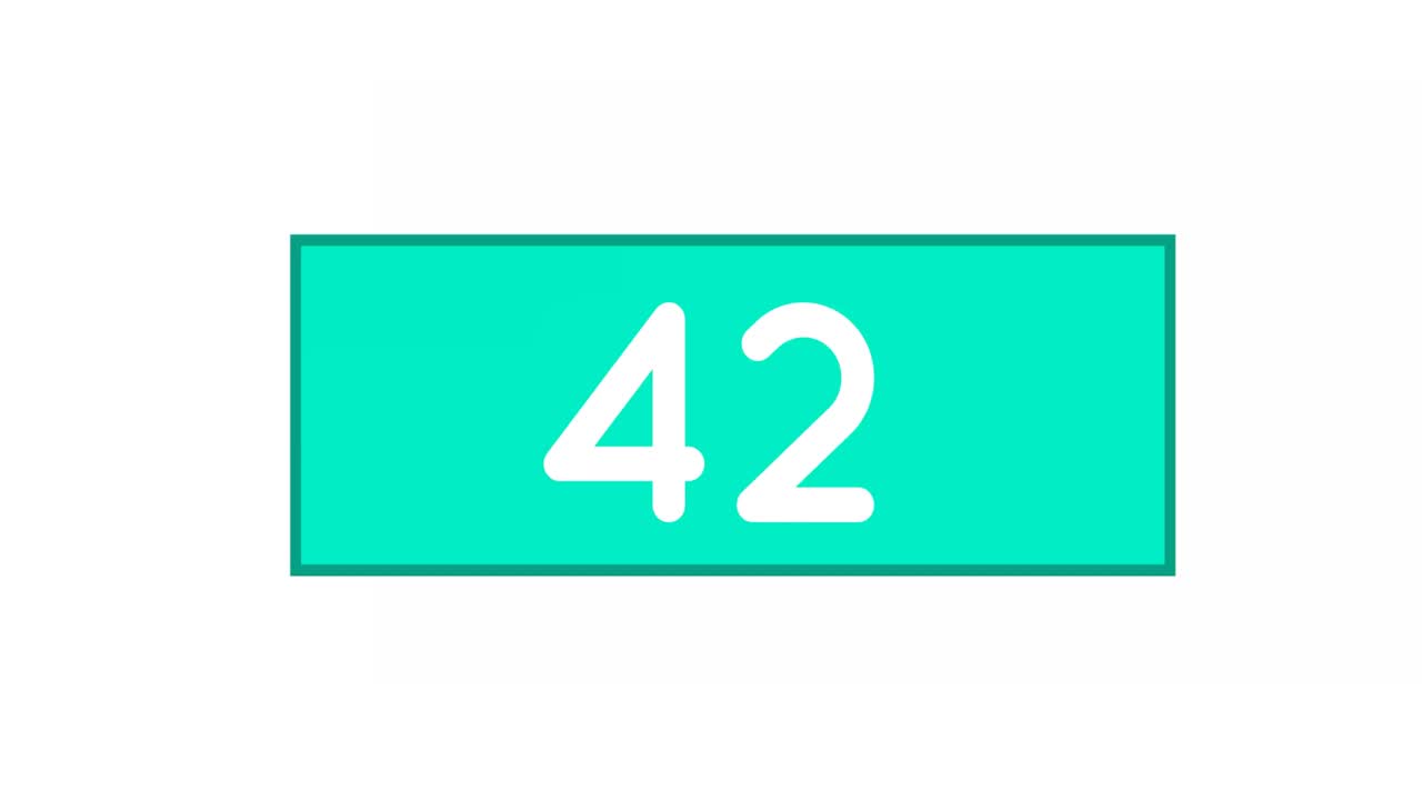 Green box with numbers counting up 4k