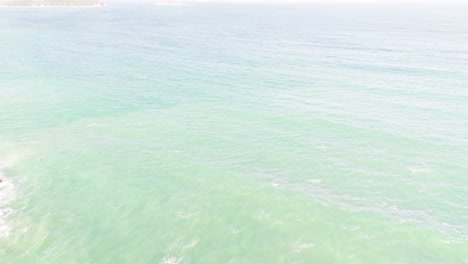 Aerial View Pan of the Sea Water in Ninh HảI District.