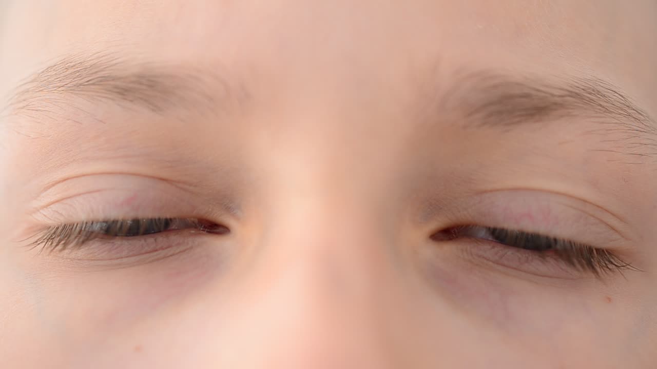 Girl teenager, shooting of a look. Shooting of female eyes