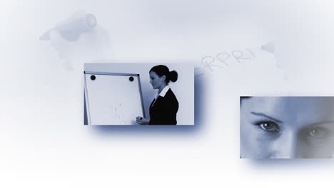 montaje de imágenes de equipo de negocios 3