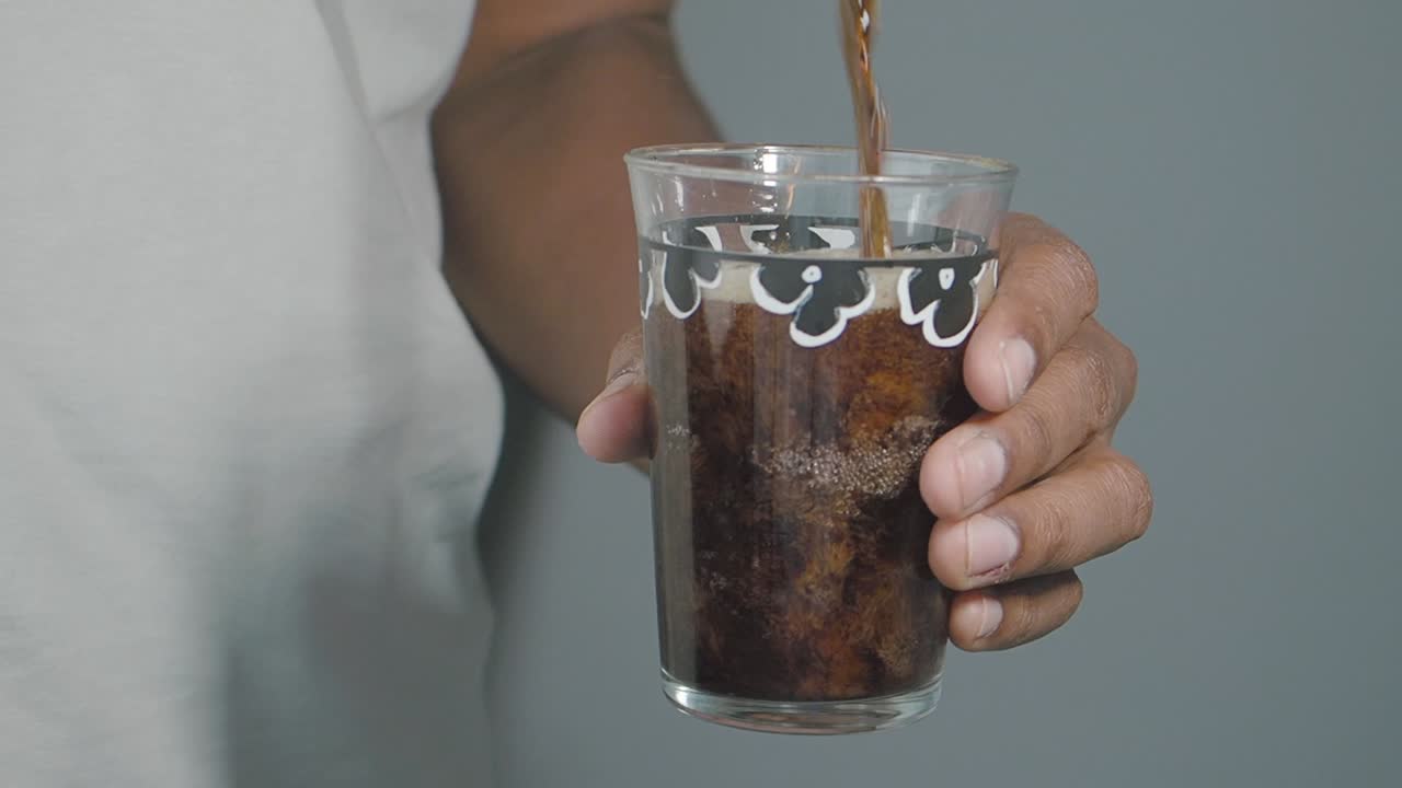 Soda drink in a glass