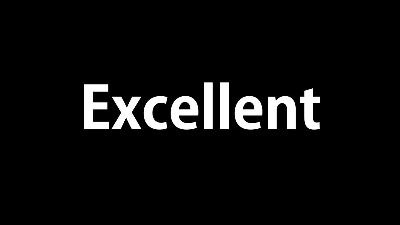 Excellent text animation message motion graphics