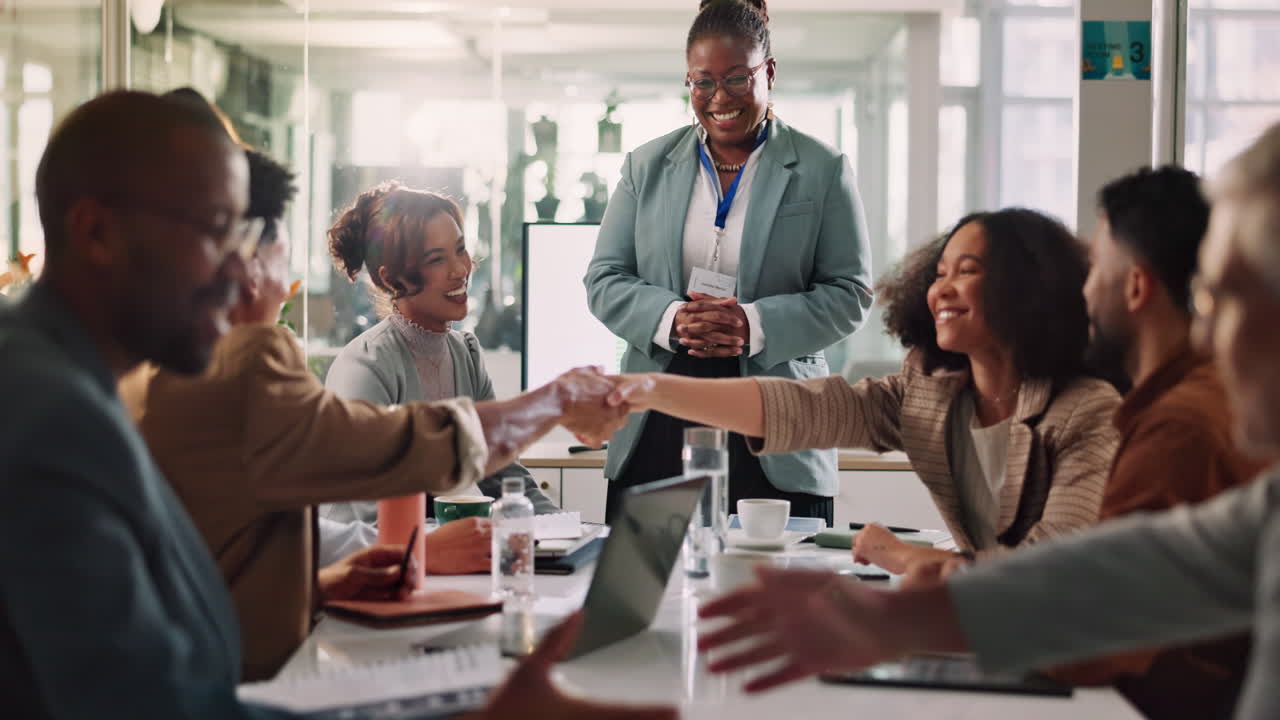 Business Meeting and Handshake