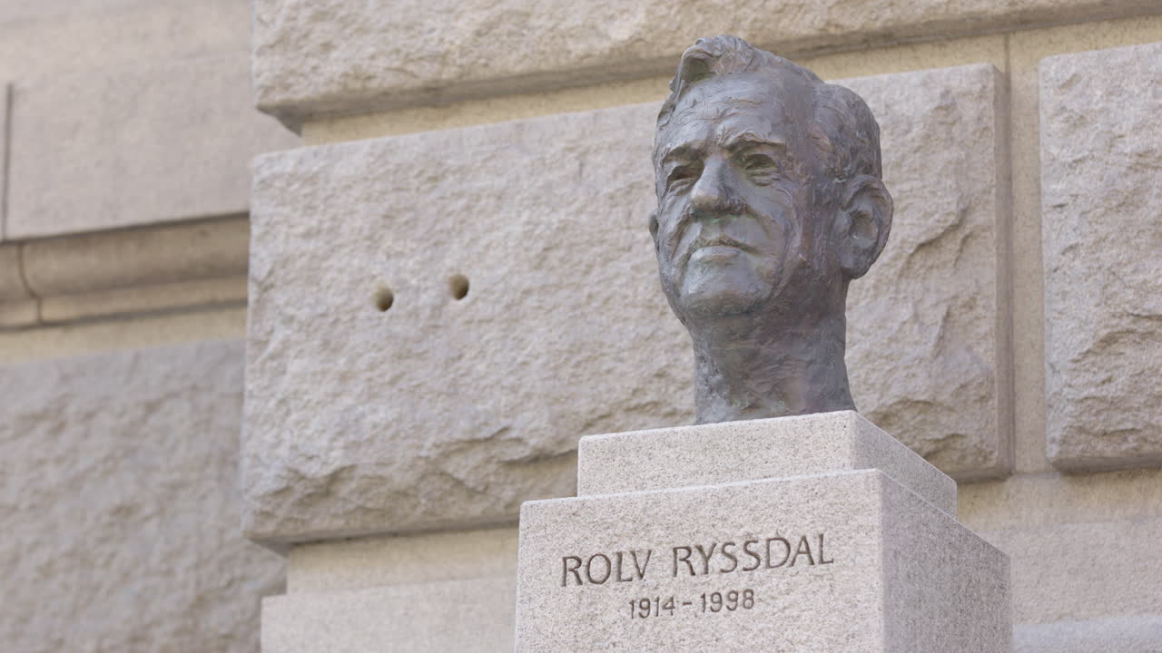 Bronze Bust of Rolv Ryssdal