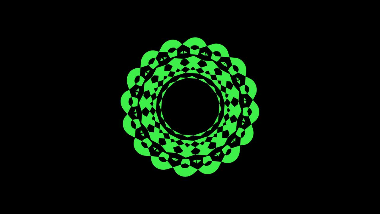 Model composed of various colors, in 16: 9 video format.