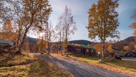 A-lovely-autumn-day-in-the-Kjellingstraumen-Fjordcamp-not-far-from-Bodo-and-Saltstraumen