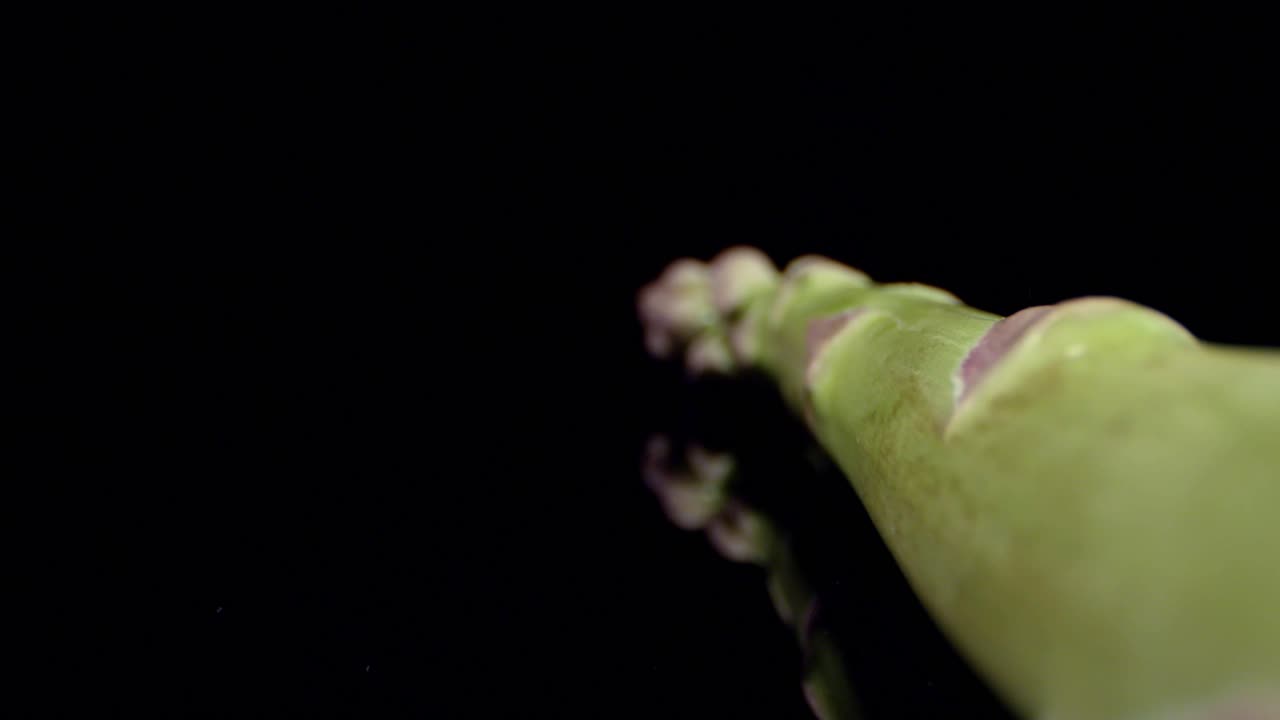 Fresh Asparagus green high quality healthy vegetable super macro close up HQ  shoot