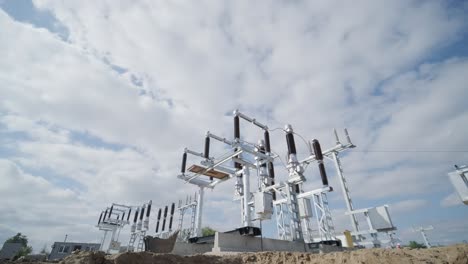 construction of a transformer substation