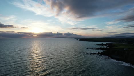 Waterford-Dungarvan-Bay-Puesta-De-Sol-En-Una-Brillante-Tarde-De-Primavera