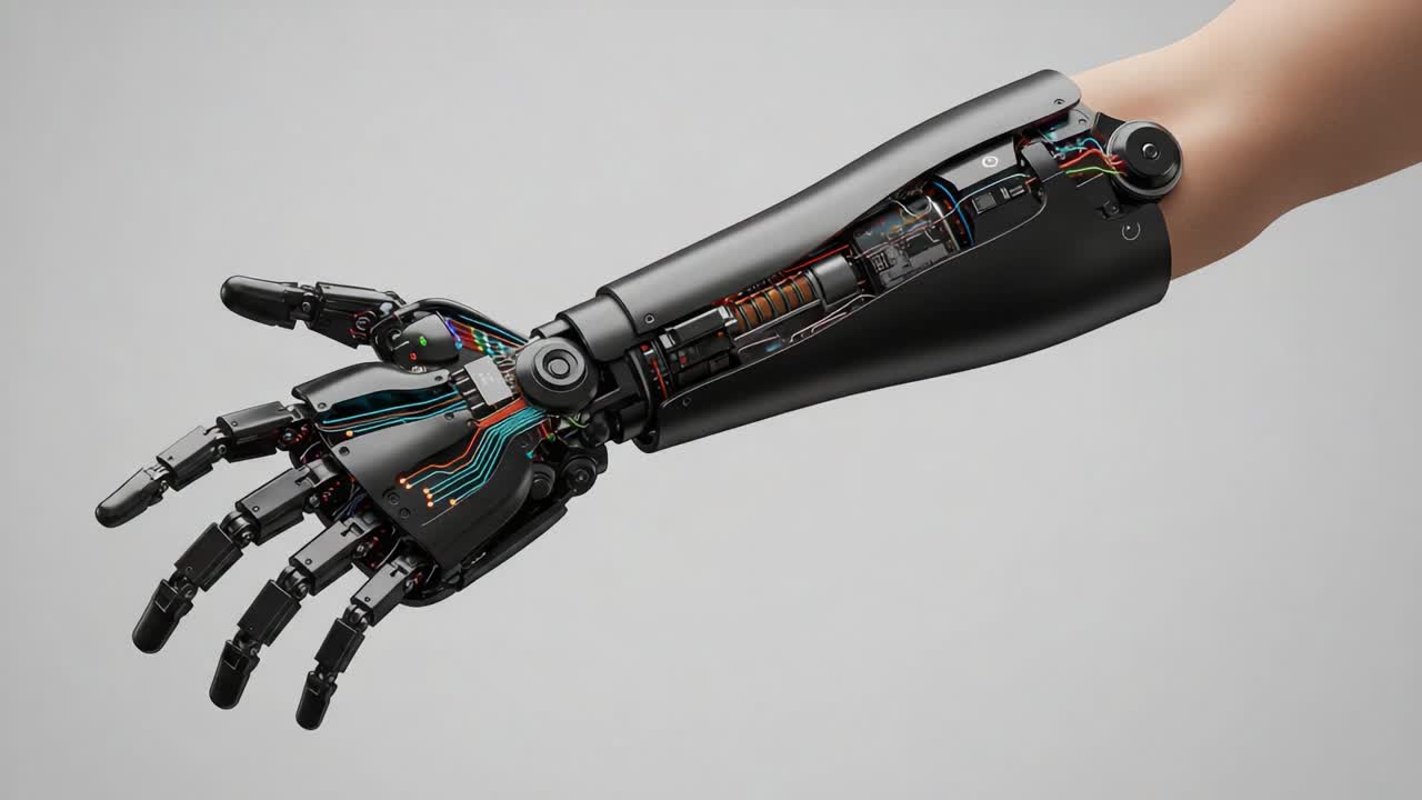 Exploring Advanced Robotic Prosthetics: Innovative Designs and Technology Behind a Futuristic Robotic Arm with Complex Circuitry and Functionality