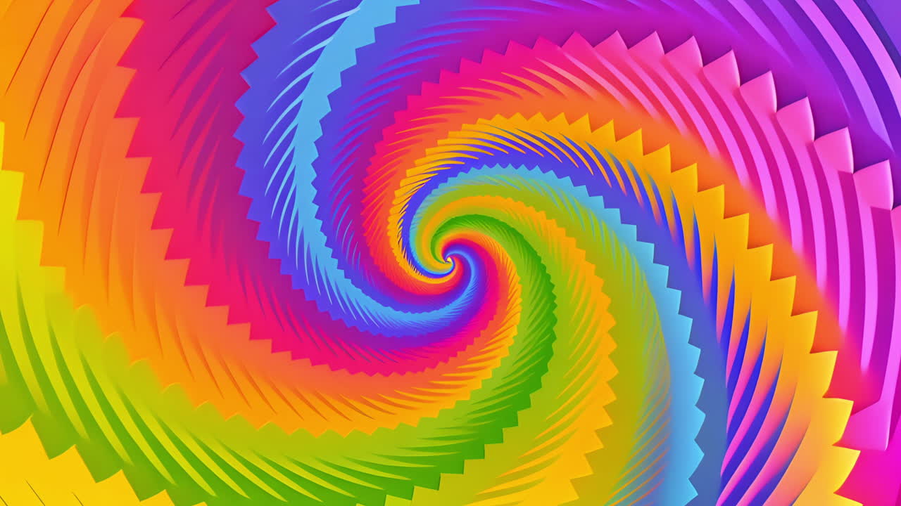 Colorful Spiral Abstract Pattern