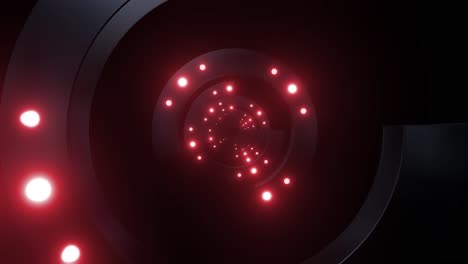 red glowing spiral tunnel