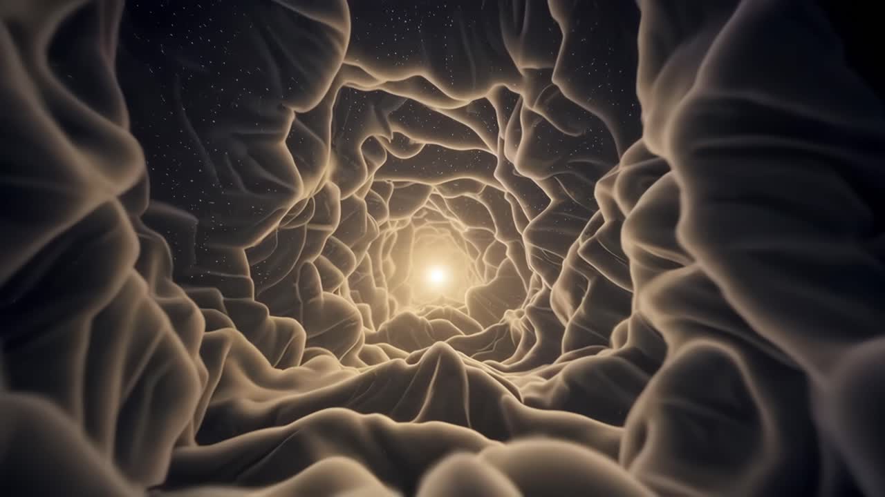 túnel de luz abstracto