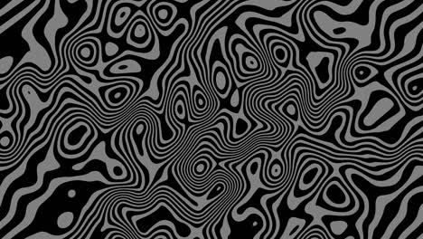 líneas de onda abstractas, líneas de partículas turbulencia, red de conexión de partículas, patrón de onda, curva de glitch de prisma de patrón, color blanco