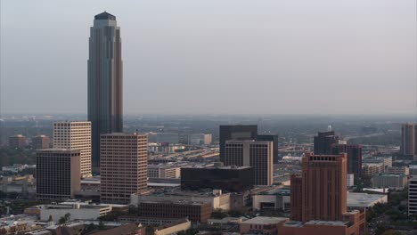 Establishing-drone-shot-of-the-Uptown-area-of-Southwest-Houston-also-known-as-the-Galleria-area