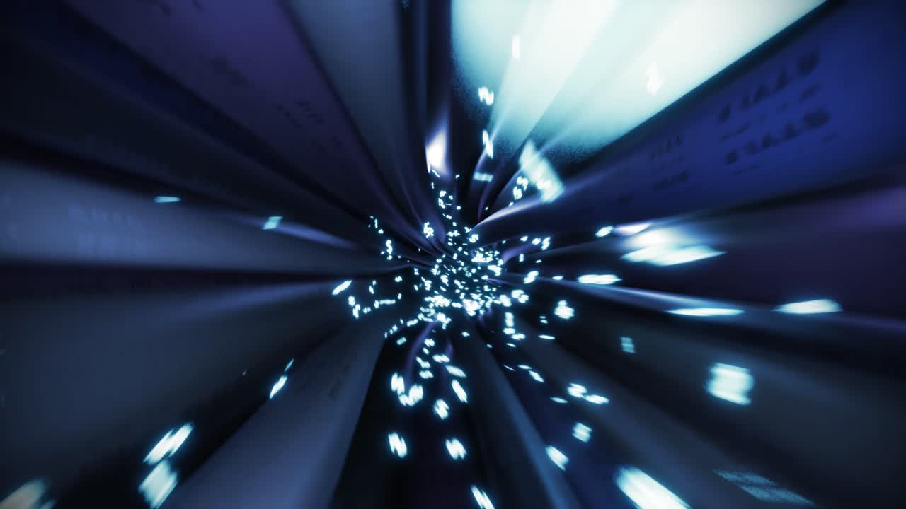 Wires cables dollar sign fly through data internet power circuit fiber 4k