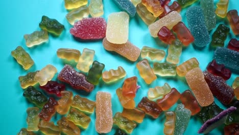 assorted colorful gummy candies