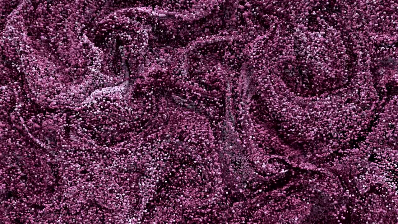 Abstract spheres swirling around like paint.