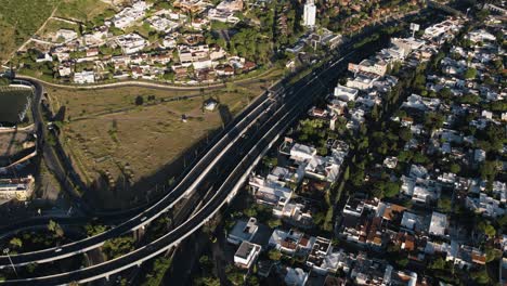 Aerial-view-of-the-city-of-Querétaro-on-a-sunny-day