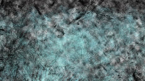 Animation of frozen black shapes on gray background