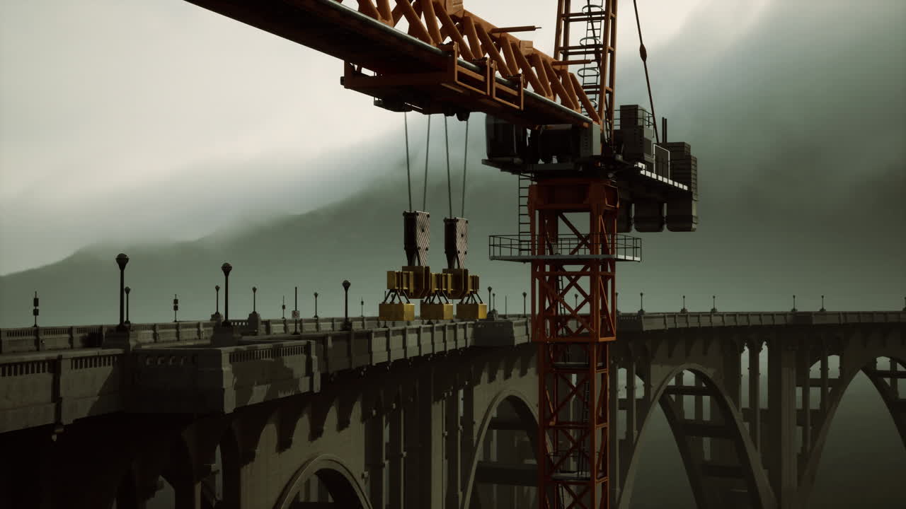 puente de carretera en construcción