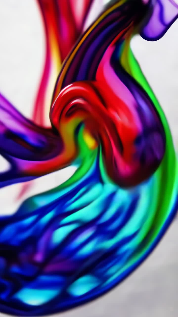 un remolino abstractamente colorido