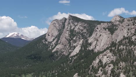 rocky mountains colorado usa on summer season, drone shot 60fps