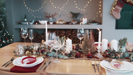 a table setting laid out for dinner outdoors