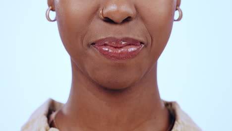 Angry,-black-woman-and-mouth-from-yelling