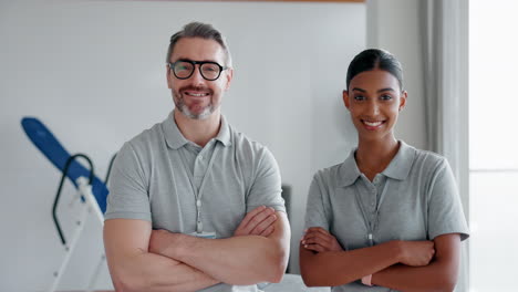 equipo de rehabilitación y fisioterapia