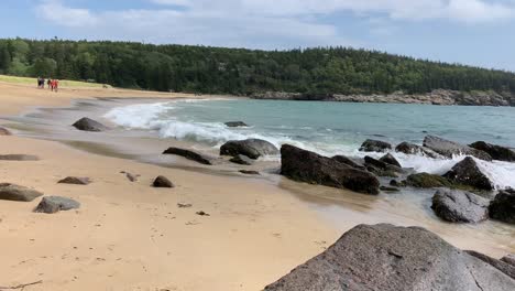 4K-Sandstrand-Im-Acadia-Nationalpark-In-Der-Nähe-Von-Bar-Harbor,-Maine