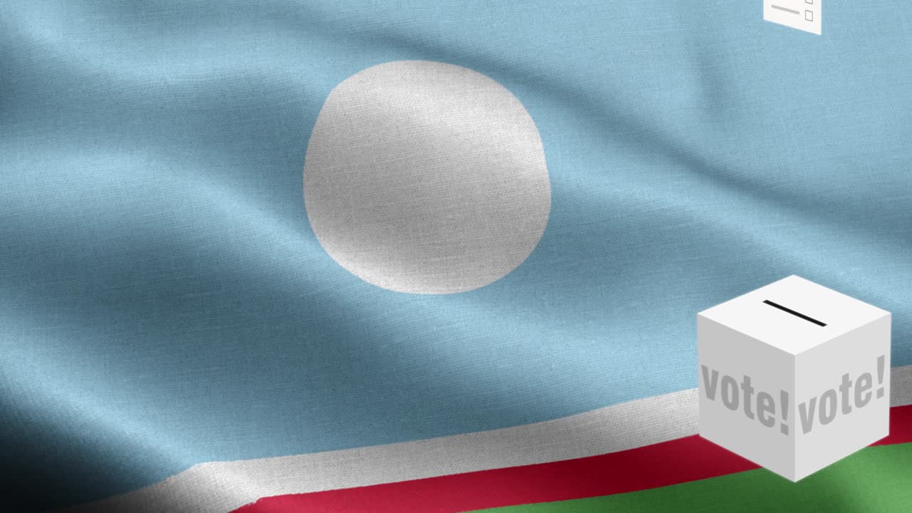 사카 공화국을 위한 투표용지 선택 - 발 앞에 있는 투표용지 - 선거 - 투표 - 사카 공화국의 발 - 사카공화국의  발 높은 세부 사항 - 국가 발 사카 공화국 파동 패턴 루프 가능한 요소