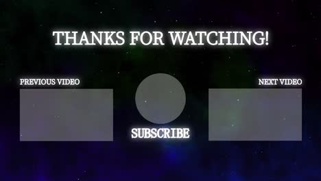 simple gradation end card ending screen motion graphics