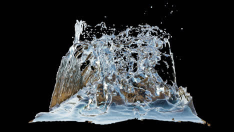 animación de salpicaduras de agua