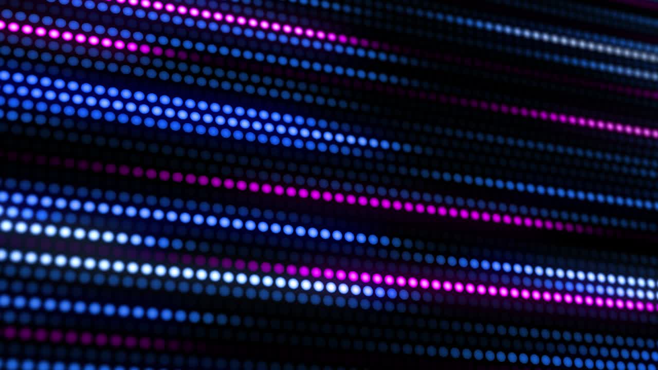 fondo de brillo animado abstracto hecho de muchos pequeños puntos púrpuras y azules. sin costuras