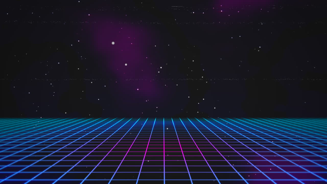 Motion retro blue lines in space with abstract background 5