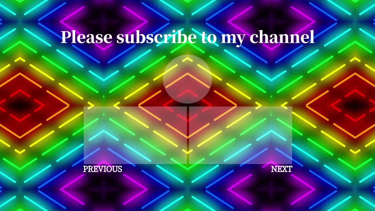 네온 표지판 패턴 엔드 카드 엔딩 스크린 모션 그래픽