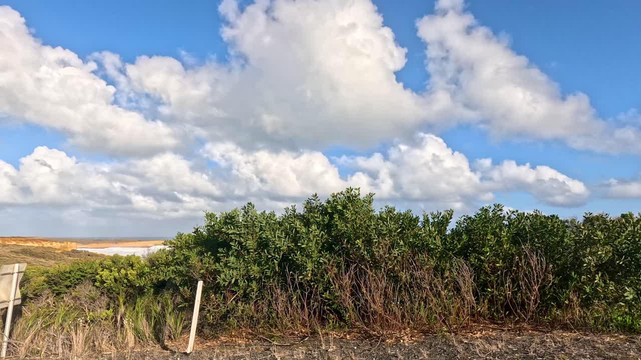 Frodige landskaber og himmel ved Port Campbell