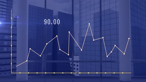 Animation-of-financial-data-processing-over-cityscape