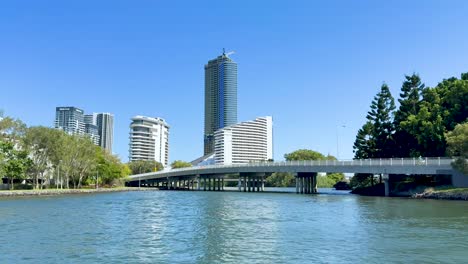 cityscape with water and greenery in gold coast