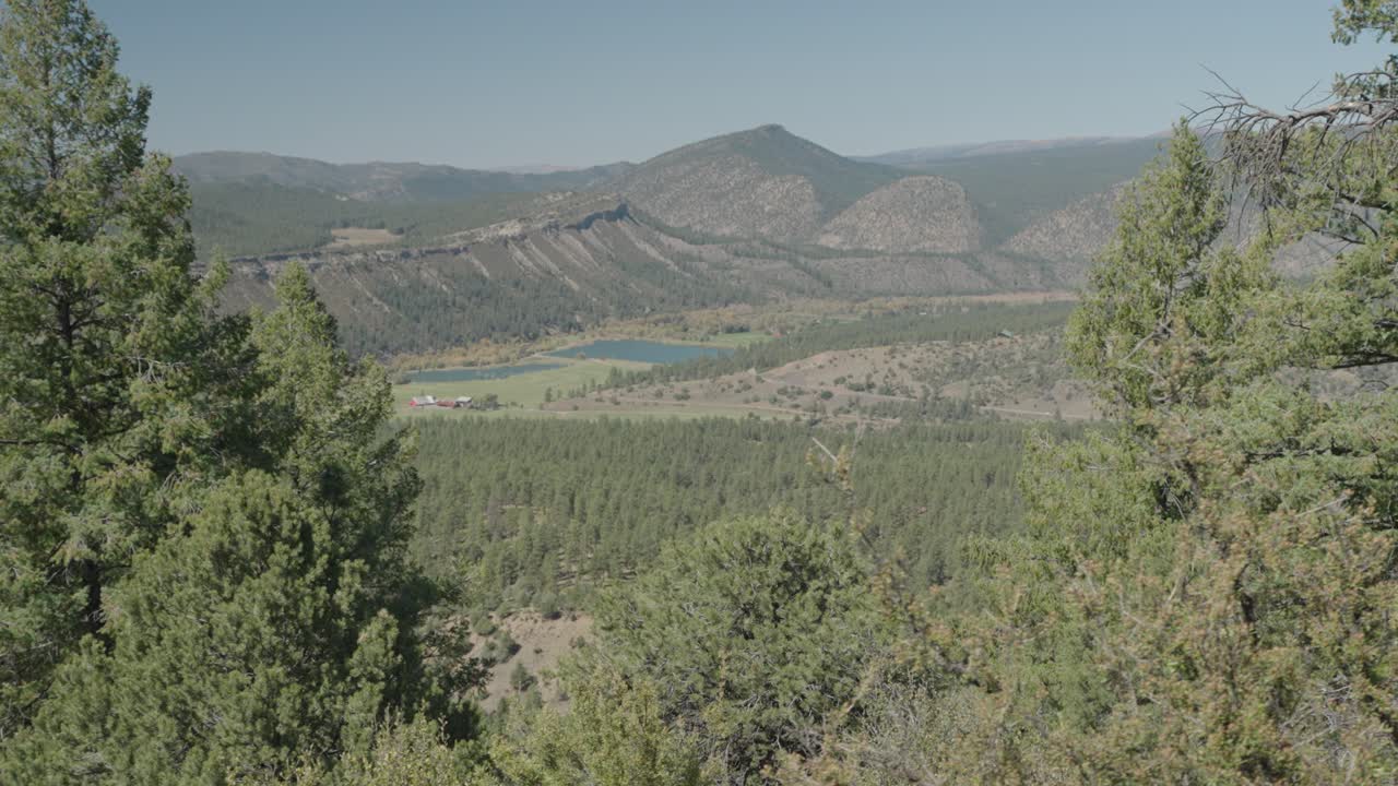 Scenic Mountain Landscape with Lake and Forest