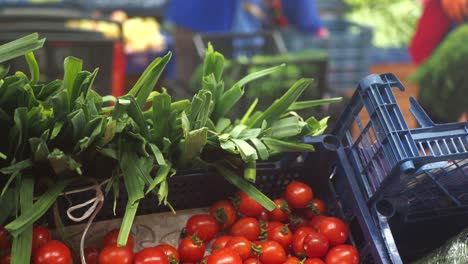verduras frescas en un mercado