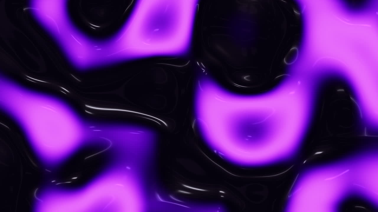 Abstract digital art dynamic purple and black swirls on black background