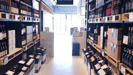 modern wine store interior