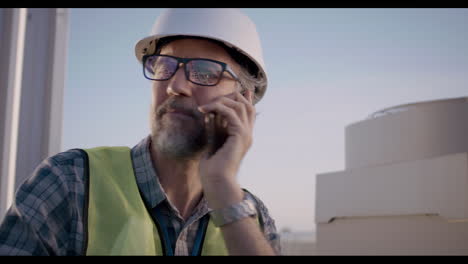 construction worker on a rooftop